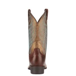 Ariat Round Up Wide Square Toe Western Boot -Equestrian Clothing 10016317 heel 70263 42943.1663186567