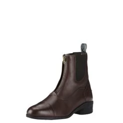 Men's Ariat Heritage IV Zip Paddock Boots -Equestrian Clothing 10020127 mensbrnzip front 60512 39330.1654199716