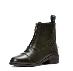Kids Ariat Devon IV Zip Paddock Boots -Equestrian Clothing 10027242 ariat kids devon IV zip black 3 4 15054.1670693010