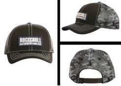 Rock & Roll Denim Patch Logo Caps