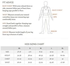 Kerrits Kids Crossover II Breeches Knee Patch -Equestrian Clothing Kids size chart 00591.1664578229