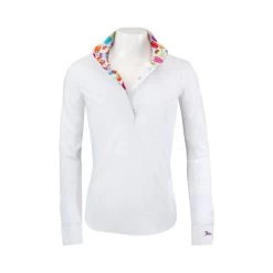 RJ Classics Girls Rebecca Show Shirt -Equestrian Clothing Rebecca Jr. popsicles front R680JJ J rjclassics 57114.1659025166