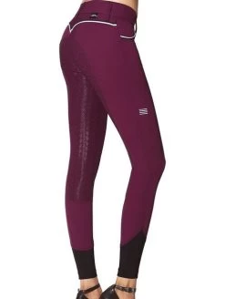 GhoDho Adena Breeches Grip Full Seat -Equestrian Clothing adena fs grip breech plum back ghodho 64337.1656450130