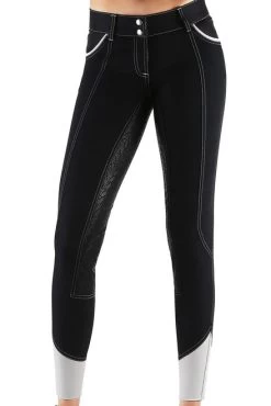 GhoDho Adena T600 Breeches Full Grip -Equestrian Clothing adena t 600 full seat black front ADENA T 600 ghodho 86829.1682388862