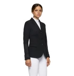 Cavalleria Toscana All Over Perforated Jacket -Equestrian Clothing all over perforated jacket black side GGD025 JF115 9999 cavalleria toscana 45779.1649801206