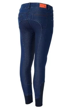 Horze Kids Allison Denim Breeches Full Seat