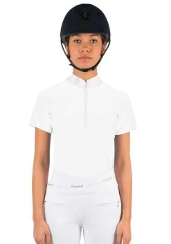 Samshield Aloise Competition Shirt Short Sleeve -Equestrian Clothing aloise show shirt ss white tone front ALOISE T T samshield 85832.1654294808