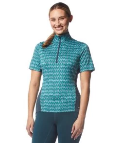 Kerrits Always Cool Ice Fil Shirt Print Short Sleeve 20 Kerrits Always Cool Ice Fil Shirt Print Short Sleeve -Equestrian Clothing always cool ice fil ss iron.peacock rider 40482 kerrits 63872.1677120473