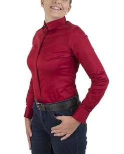 TuffRider Americana Western Show Shirt -Equestrian Clothing americana shirt red front tuffrider 08564.1631321942
