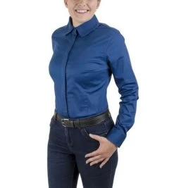 TuffRider Americana Western Show Shirt -Equestrian Clothing americana shirt royal front1 tuffrider 23551.1631322726