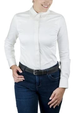TuffRider Americana Western Show Shirt -Equestrian Clothing americana shirt white front tuffrider 01794.1631321926