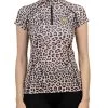 Kastel Denmark Animal Print Shirt Cap Sleeve -Equestrian Clothing animal print sunshirt cap animal front CSAP kastel 38895.1677884239