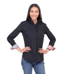 Chestnut Bay Annie-O Western Show Shirt -Equestrian Clothing annie o western show black front CB1000 042 chestnut bay 20732.1652469533