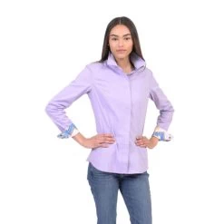 Chestnut Bay Annie-O Western Show Shirt -Equestrian Clothing annie o western show lavender front CB1000 642 chestnut bay 45345.1652469559