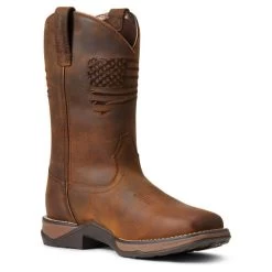 Ariat Anthem Patriot Waterproof Western Boot -Equestrian Clothing anthem patriot h20 distressed brown inside 10040369 ariat 10567.1663186440