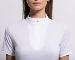 Samshield Apollina Short Sleeve Show Shirt 7 Samshield Apollina Short Sleeve Show Shirt -Equestrian Clothing apollina show shirt ss grey lurex bib APOLLINA samshield 40210.1638916924