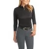 Ovation Aqua-X Grip-Tec Full Seat Breeches -Equestrian Clothing aqua x grip tec FS charcoal front 470631 ovation 00622.1626550342