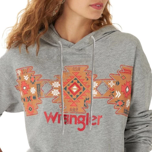 Wrangler Aztec Cropped Hoodie 5 Wrangler Aztec Cropped Hoodie - Image 3