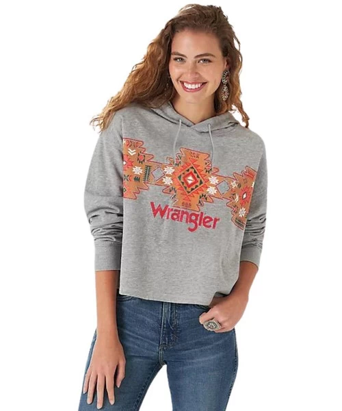 Wrangler Aztec Cropped Hoodie 4 Wrangler Aztec Cropped Hoodie - Image 2