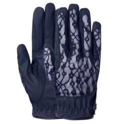 B Vertigo Lace Riding Gloves -Equestrian Clothing b vertigo lace gloves navy hero 31739 VDB horze 48235.1652645696