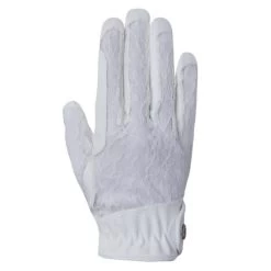 B Vertigo Lace Riding Gloves -Equestrian Clothing b vertigo lace gloves white back 31739 WH horze 52404.1652645700