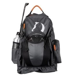 Antarès Equestrian Backpack -Equestrian Clothing backpack gray with helmet AT GROOM antares 03124.1675197642