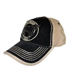 Goode Rider Baseball Cap -Equestrian Clothing ball cap black tan denim side goode rider 32986.1650825677