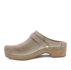 Dansko Berry Mule With Strap Oyster Milled Leather 12 Dansko Berry Mule With Strap Oyster Milled Leather -Equestrian Clothing berry mule strap oyster inside 9421611600 dansko 45799.1676048523