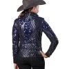 Hobby Horse Bloom Show Jacket -Equestrian Clothing bloom jacket sapphire back 1924 hobby horse 28432.1584046191