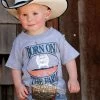 Cinch Kids Born On The Farm Tee -Equestrian Clothing born on the farm heather grey MTT7671074 miller 30455.1656097120