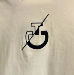 Boys Cavalleria Toscana Team Daytona Zip Polo -Equestrian Clothing boys daytona zip polo white back logo POO080 JE152 0001 CT 26855.1660759297