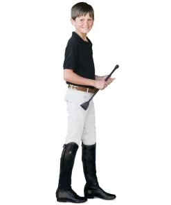 Boys Ovation Euroweave Breeches -Equestrian Clothing boys euroweave breech kp white full 464974 ovation 72666.1679695695