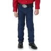 Wrangler Boys Western Jeans - Size 8 To Size 14 -Equestrian Clothing boys jeans 8 14 blue front 13MWZBP wrangler 69568.1674243097