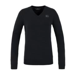 Kingsland Braylee Knit V-Neck -Equestrian Clothing braylee knit v neck navy front 2310212816 kingsland 65495.1676076994