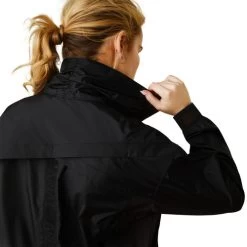 Ariat Breathe Jacket -Equestrian Clothing breathe jacket black back collar up 10043394 ariat 05283.1675198588
