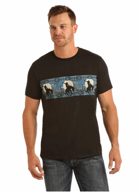 R&R Denim Bronc Border Tee 4 R&R Denim Bronc Border Tee - Image 2