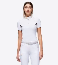RG Button Competition Polo Short Sleeve -Equestrian Clothing button competition polo ss white front POW003 JS001 0001 ct 56911.1670276951