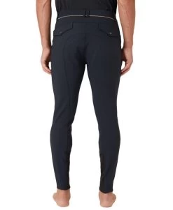 Men's B Vertigo Damien Breeches Knee Patch -Equestrian Clothing bv mens damien kp anth.gry back 36725 horze 17344.1678926348