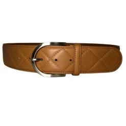 Tailored Sportsman Leather Quilted C Belt 32 Tailored Sportsman Leather Quilted C Belt -Equestrian Clothing c leather belt caramel silver tailored 27761.1659222732