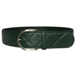 Tailored Sportsman Leather Quilted C Belt 22 Tailored Sportsman Leather Quilted C Belt -Equestrian Clothing c quilt leather belt pine silver TS 86153.1659222824