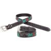 Circle Y Cactus Flower Filigree Belt