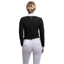 Samshield Camille Show Shirt Long Sleeve -Equestrian Clothing camille show ls black back CAMILLE samsheild 53292.1638828723