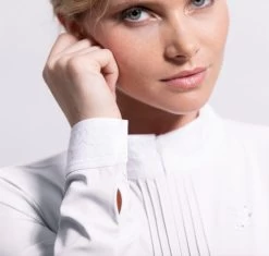 Samshield Camille Show Shirt Long Sleeve -Equestrian Clothing camille show shirt white cuff 8583 samshield 66827.1638828737