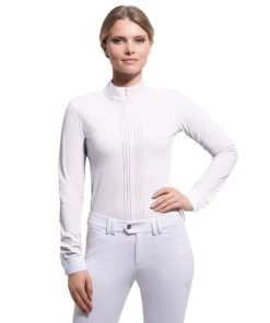 Samshield Camille Show Shirt Long Sleeve -Equestrian Clothing camille show shirt white front 8583 samshield 29718.1638828741