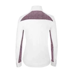 RJ Classics Carly 37.5 Show Shirt -Equestrian Clothing carly 37.5 show shirt wine houndstooth back CA500D rj classics 43435.1661362220