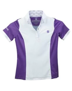 Kids Romfh Bit Signature Show Shirt Short Sleeve -Equestrian Clothing chd bit signature ss lavender bits open collar 470912 romfh 01359.1684880225