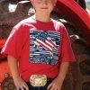 Boys Cinch Up Flag Horse Tee Short Sleeve -Equestrian Clothing cinch up flag horse ss red MTT7670118 miller 19772.1656018830