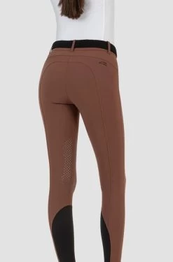 Equiline Cire High Waist Knee Grip Breeches 10 Equiline Cire High Waist Knee Grip Breeches -Equestrian Clothing cire hw knee grip chocolate back N08951 equiline 69882.1635625003