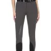 Equiline Cobe Knee Grip Breeches -Equestrian Clothing cobe knee grip night grey front equiline 71566.1635533190
