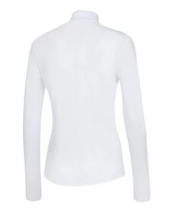 Equiline ColateC Winter Training Shirt -Equestrian Clothing colatec mock second skin ls white back H00858 001 equiline 65241.1667682332